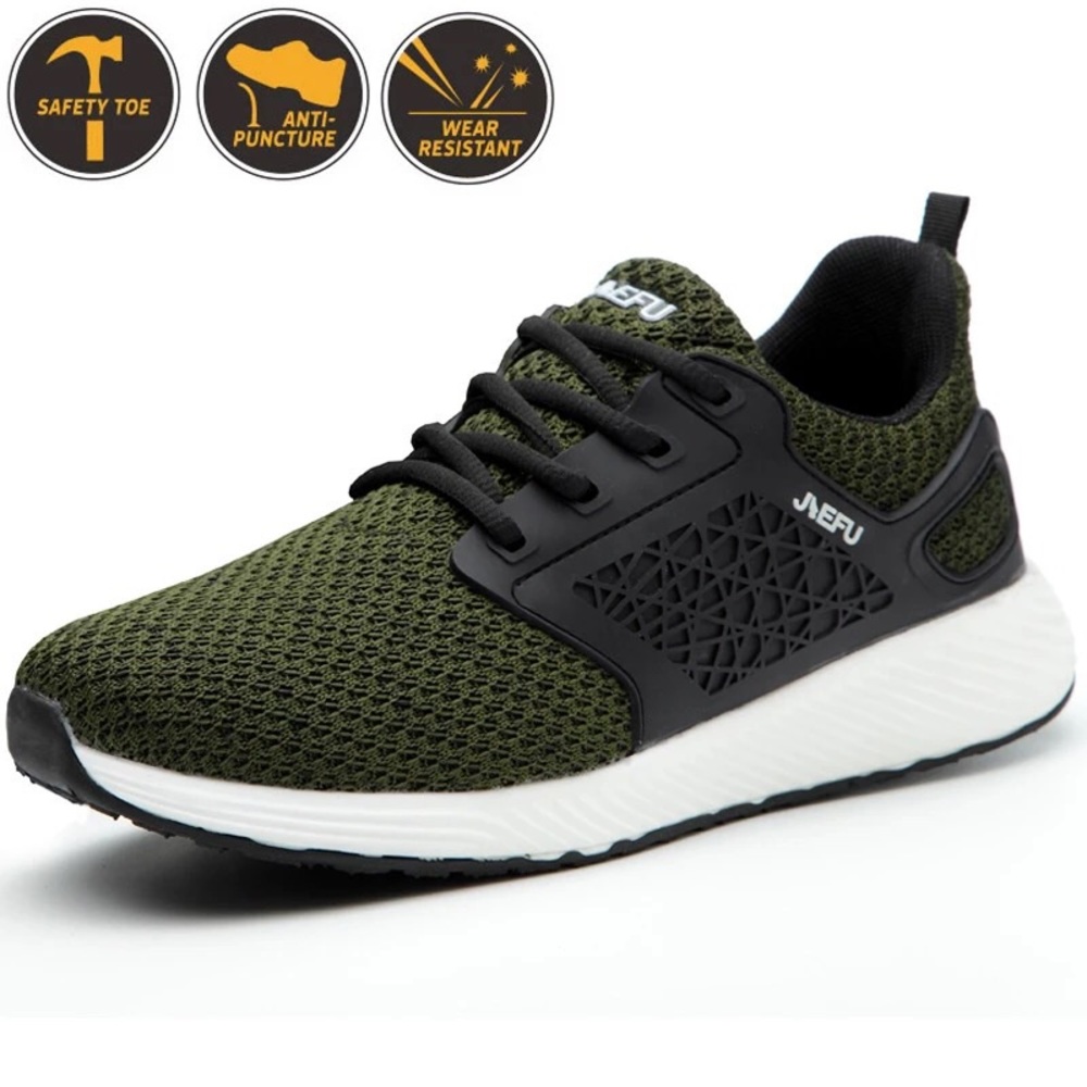 Men's Steel Toe Work Slippers Anti Slip Shoes